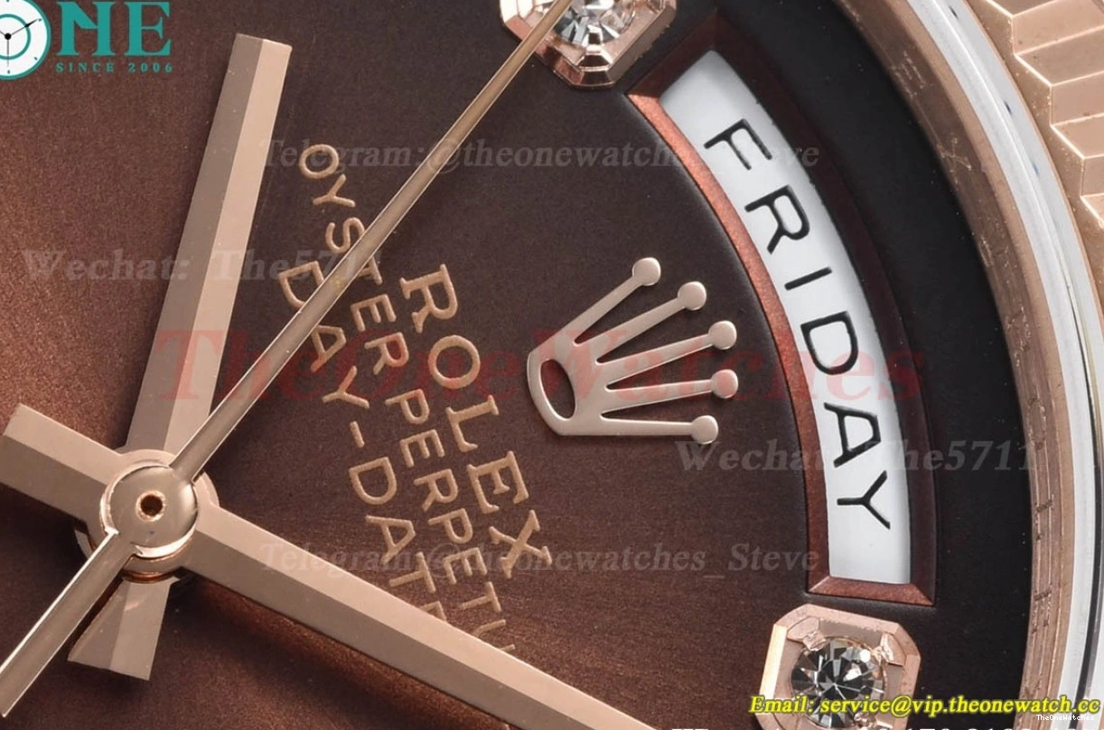 Weight) V3 Dia 36mm Brown DayDate RG VR3255(Gain RG 128235 QF 0317